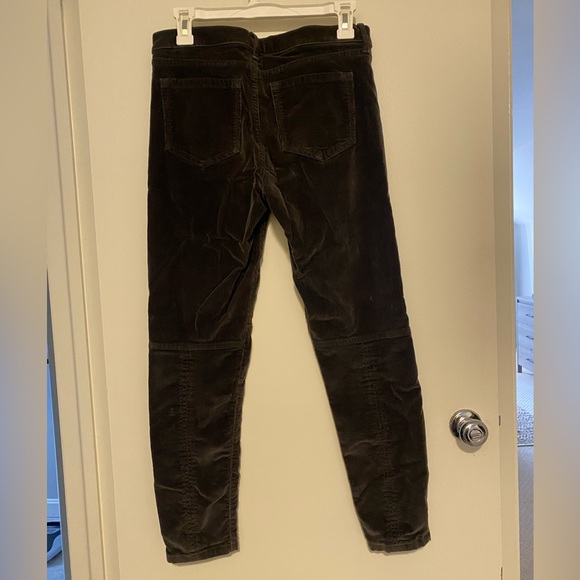 Banana Republic Grey Corduroy Pants with Zipper Details Size 29 - Picture 2 of 7